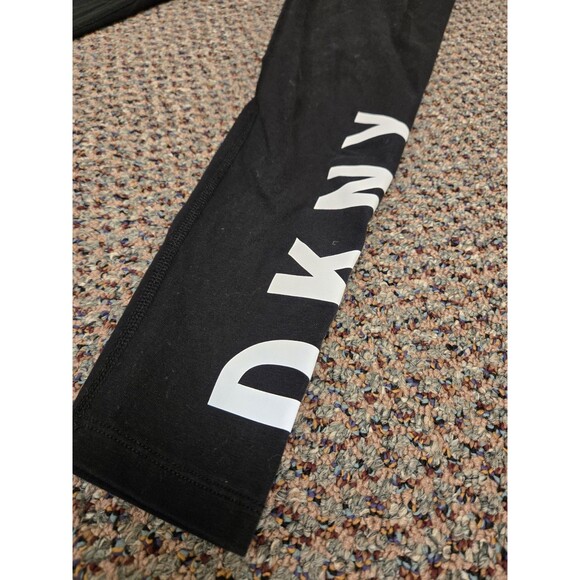 DKNY Sports Leggings 'Black' White Logo (Women's S) - Picture 3 of 12